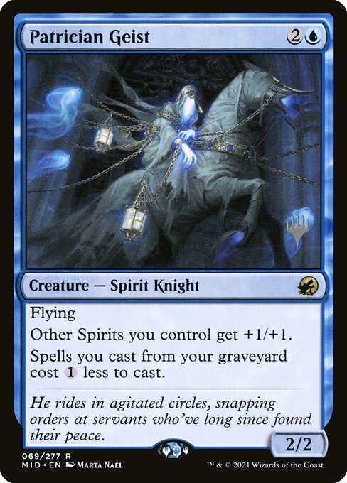 Patrician Geist (69p) [Innistrad: Midnight Hunt Promos]