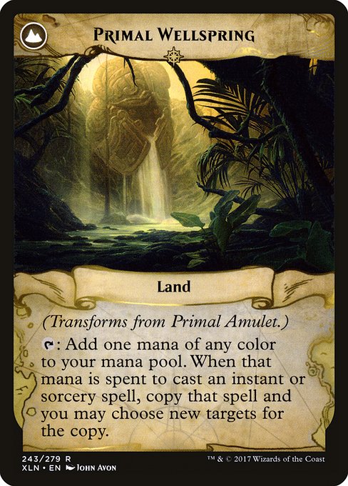Primal Amulet // Primal Wellspring (243) [Ixalan] Reverse