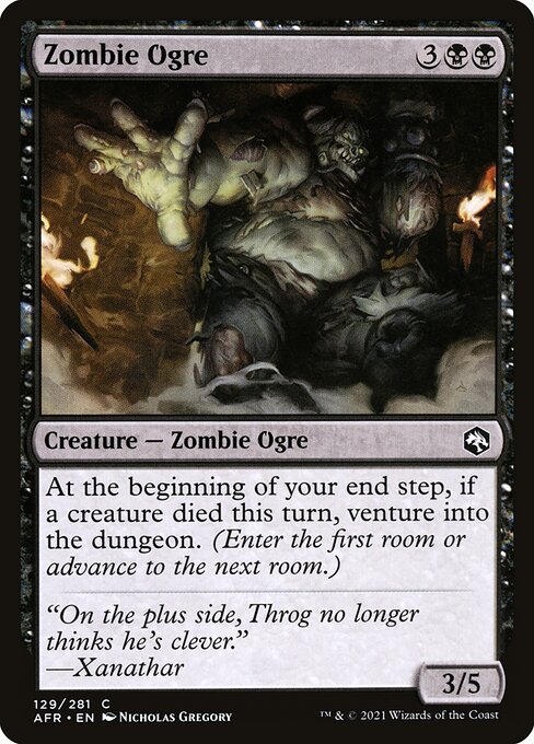 Zombie Ogre (129) [Adventures in the Forgotten Realms]