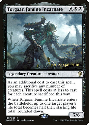 Torgaar, Famine Incarnate (108s) [Dominaria Promos]