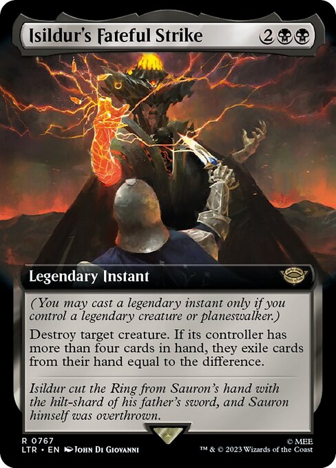 Isildur's Fateful Strike (767) [The Lord of the Rings: Tales of Middle-earth] [Extended Art]