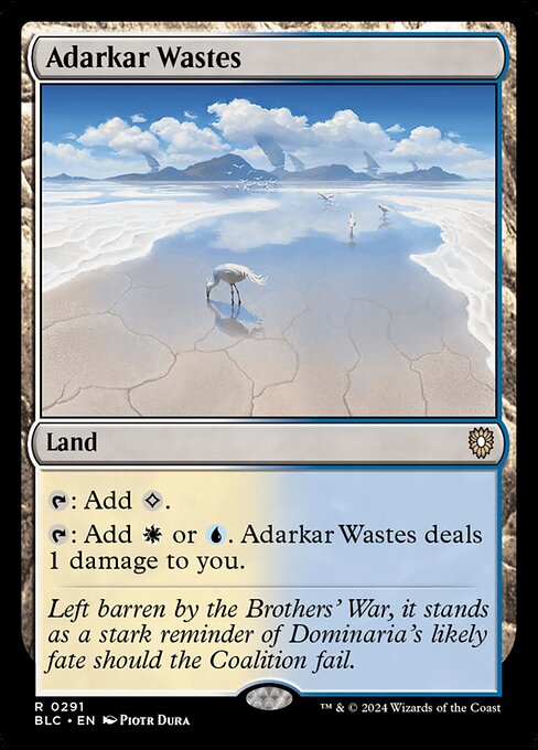 Adarkar Wastes (291) [Bloomburrow Commander]