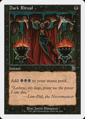 Dark Ritual (4) [Deckmasters]