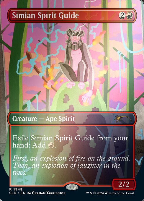 Simian Spirit Guide (1548★) [Secret Lair Drop] [Borderless]