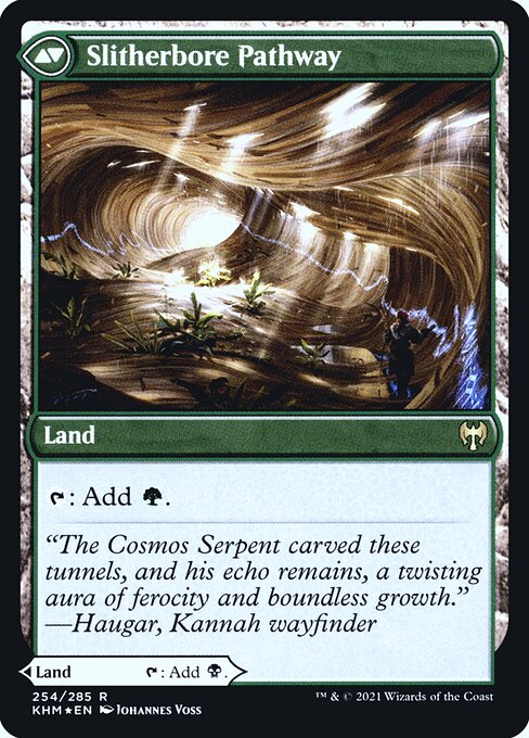 Darkbore Pathway // Slitherbore Pathway (254s) [Kaldheim Promos] Reverse