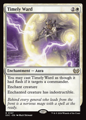 Timely Ward (107) [Duskmourn: House of Horror Commander]