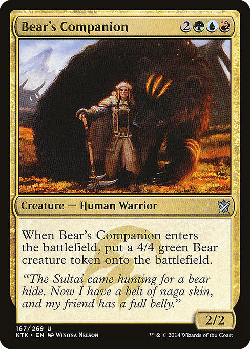 Bear's Companion (167) [Khans of Tarkir]