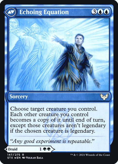 Augmenter Pugilist // Echoing Equation (147s) [Strixhaven: School of Mages Promos] Reverse