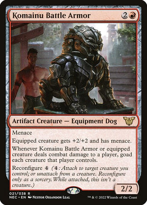 Komainu Battle Armor (21) [Neon Dynasty Commander]