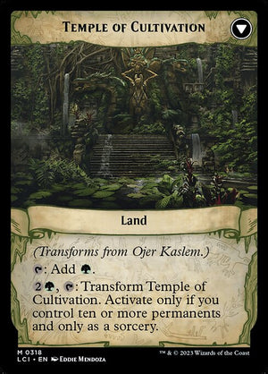Ojer Kaslem, Deepest Growth // Temple of Cultivation (318) [The Lost Caverns of Ixalan] [Showcase] Reverse