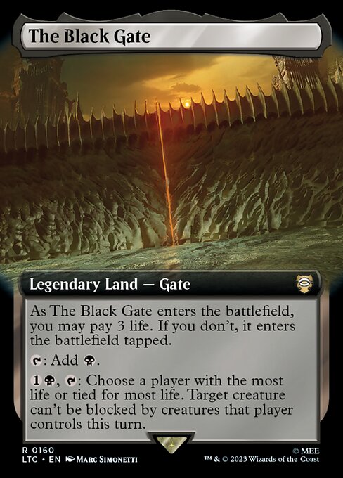 The Black Gate (160) [Tales of Middle-earth Commander] [Extended Art]