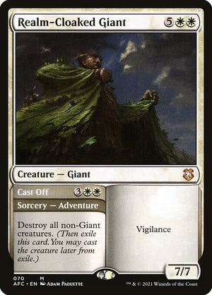 Realm-Cloaked Giant // Cast Off (70) [Forgotten Realms Commander]