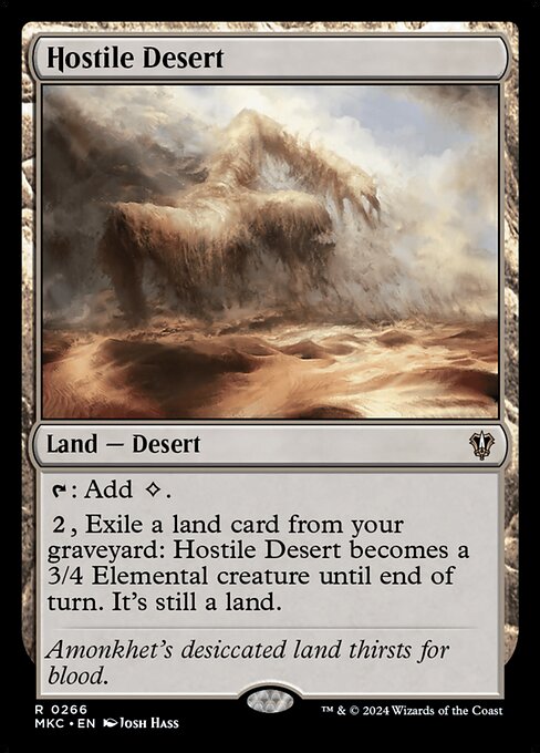 Hostile Desert (266) [Murders at Karlov Manor Commander]