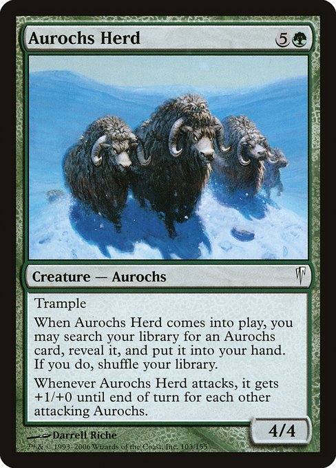 Aurochs Herd (103) [Coldsnap]