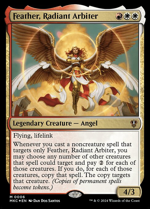 Feather, Radiant Arbiter (6) [Murders at Karlov Manor Commander]