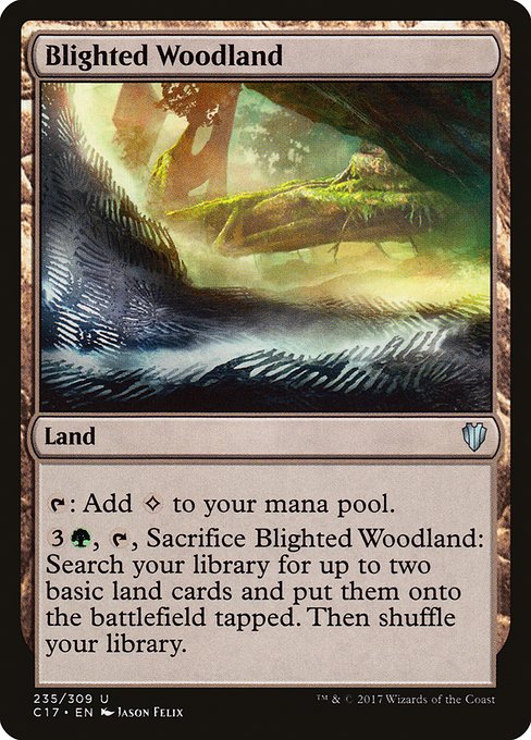 Blighted Woodland (235) [Commander 2017]