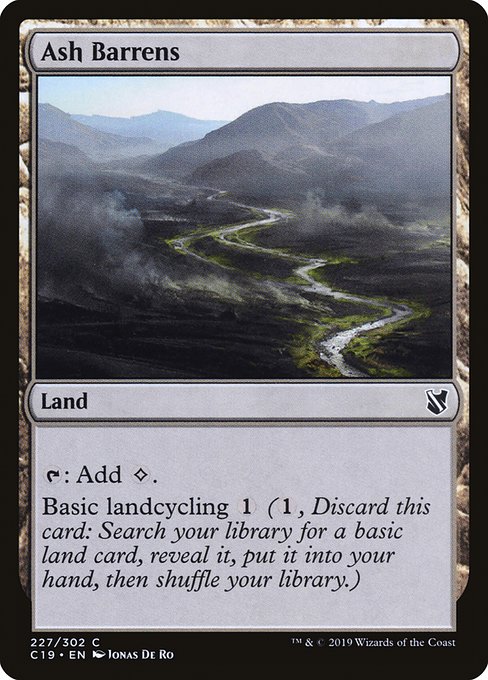 Ash Barrens (227) [Commander 2019]