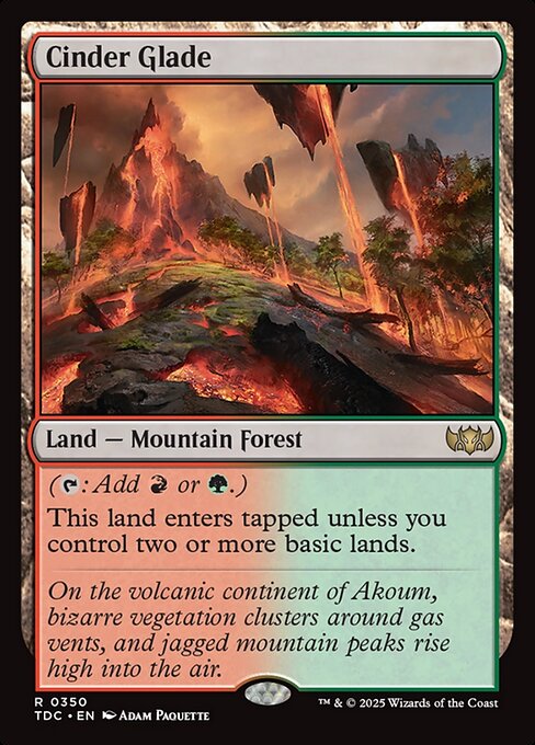 Cinder Glade (350) [Tarkir: Dragonstorm Commander]