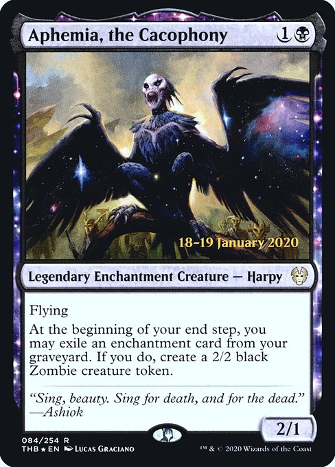 Aphemia, the Cacophony (84s) [Theros Beyond Death Promos]