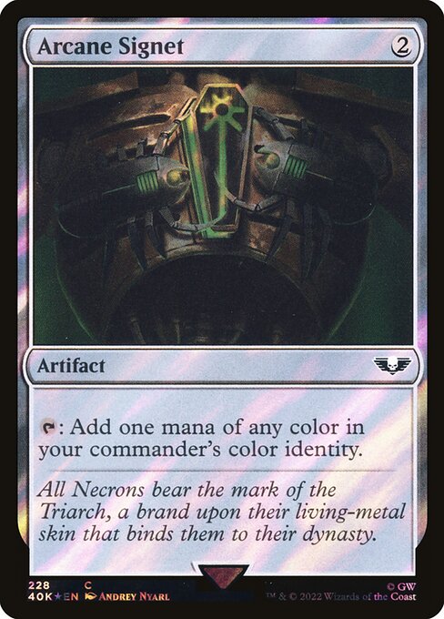 Arcane Signet (228★) [Warhammer 40,000 Commander]