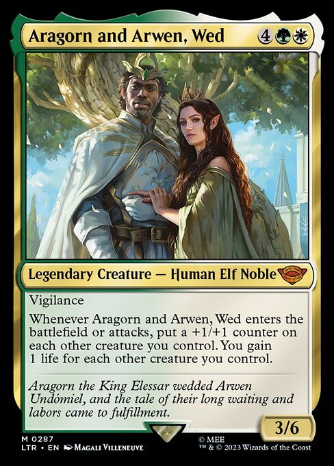 Aragorn and Arwen, Wed (287) [The Lord of the Rings: Tales of Middle-earth]