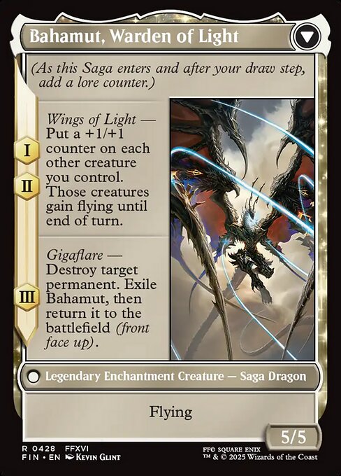 Dion, Bahamut's Dominant // Bahamut, Warden of Light (428) [Final Fantasy]
