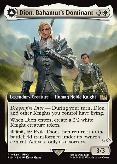 Dion, Bahamut's Dominant // Bahamut, Warden of Light (428) [Final Fantasy]