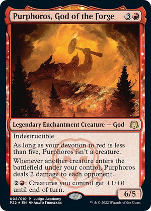 Purphoros, God of the Forge (8) [Judge Gift Cards 2022]