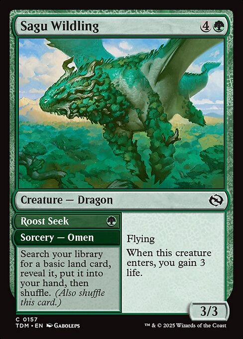 Sagu Wildling // Roost Seek (157) [Tarkir: Dragonstorm]