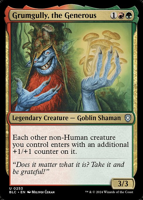Grumgully, the Generous (253) [Bloomburrow Commander]