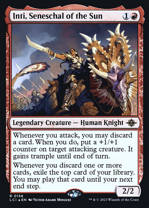 Inti, Seneschal of the Sun (156s) [The Lost Caverns of Ixalan Promos]