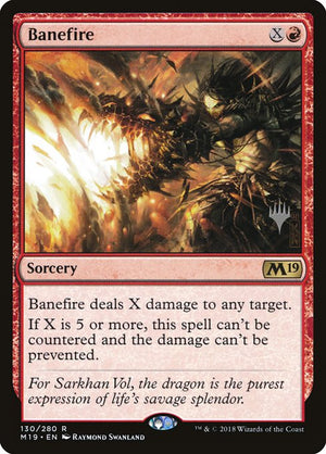 Banefire (130p) [Core Set 2019 Promos]