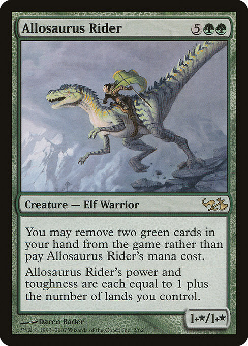 Allosaurus Rider (2) [Duel Decks: Elves vs. Goblins]