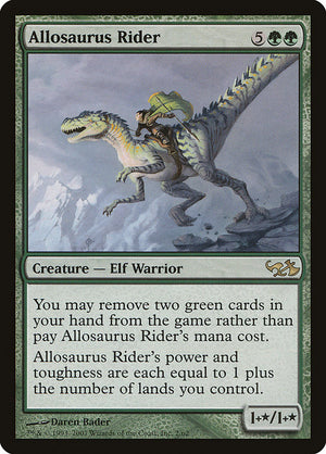 Allosaurus Rider (2) [Duel Decks: Elves vs. Goblins]