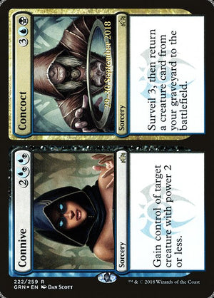 Connive // Concoct (222s) [Guilds of Ravnica Promos]