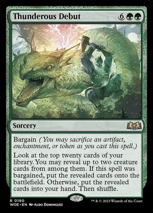 Thunderous Debut (190) [Wilds of Eldraine]