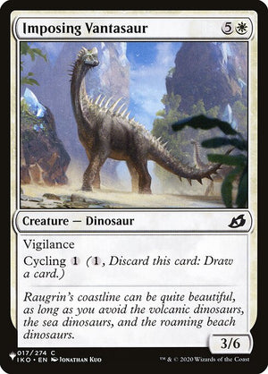 Imposing Vantasaur (IKO-17) [The List]