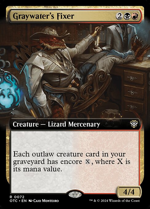 Graywater's Fixer (72) [Outlaws of Thunder Junction Commander]