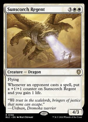 Sunscorch Regent (158) [Bloomburrow Commander]