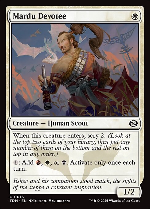 Mardu Devotee (16) [Tarkir: Dragonstorm]