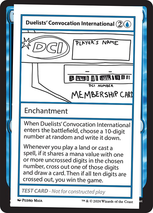 Duelists' Convocation International (999-DCI) [Mystery Booster 2]