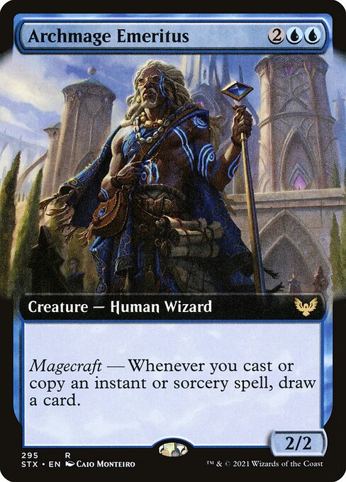 Archmage Emeritus (295) [Strixhaven: School of Mages] [Extended Art]