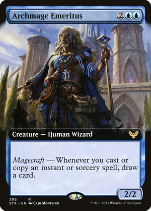 Archmage Emeritus (295) [Strixhaven: School of Mages] [Extended Art]