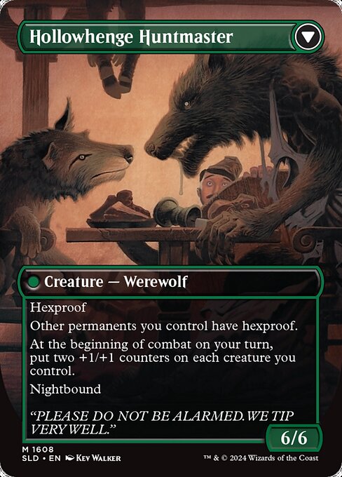 Avabruck Caretaker // Hollowhenge Huntmaster (1608) [Secret Lair Drop] Reverse