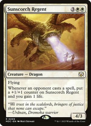 Sunscorch Regent (209) [March of the Machine Commander]