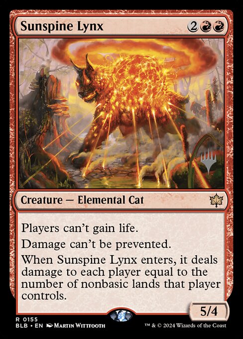 Sunspine Lynx (155p) [Bloomburrow Promos]
