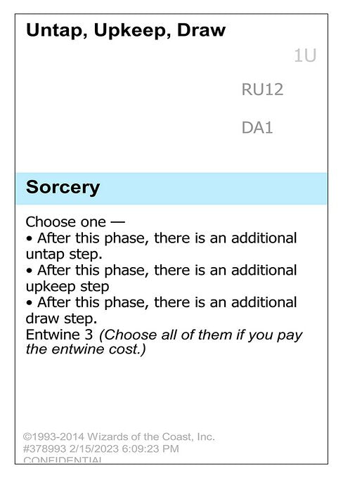 Untap, Upkeep, Draw (RU12) [Unknown Event]