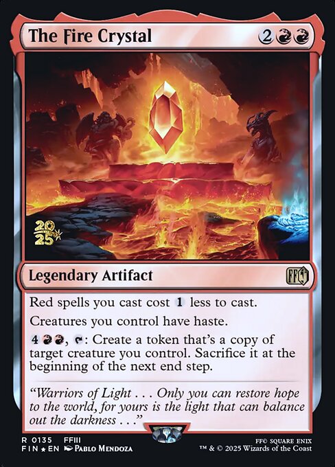 The Fire Crystal (135s) [Final Fantasy Promos]