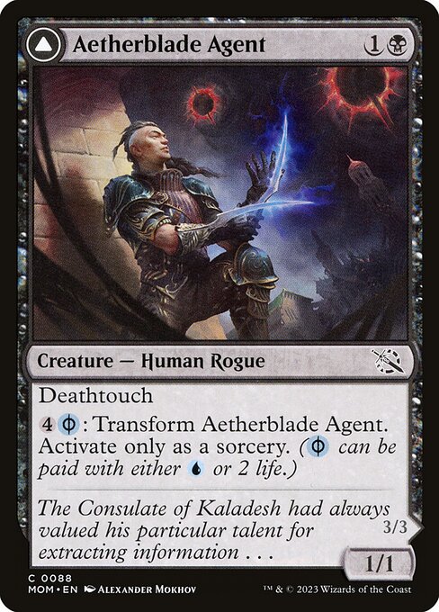 Aetherblade Agent // Gitaxian Mindstinger (88) [March of the Machine]