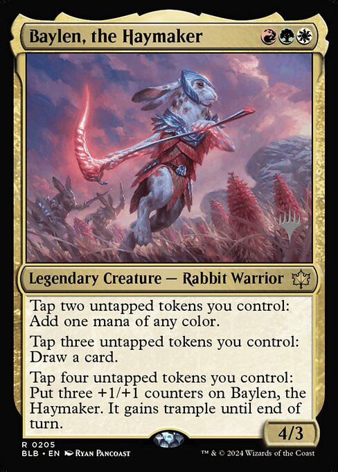 Baylen, the Haymaker (205p) [Bloomburrow Promos]